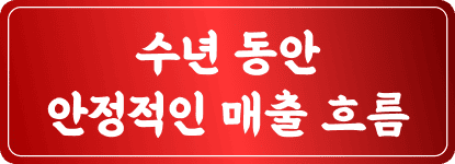 수년 동안 안정적인 매출 흐름